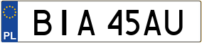 Trailer License Plate